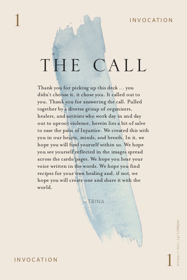 The cover of the medicine cards deck with the title "The Call"